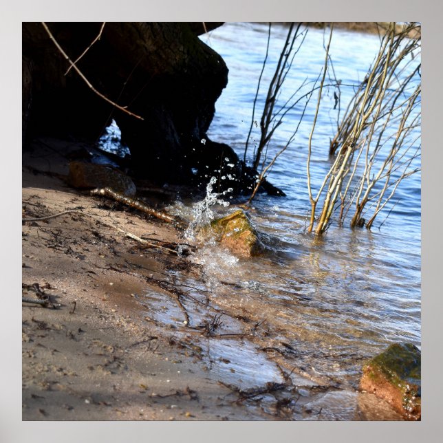 Frühstück, Strandleben Poster (Vorne)