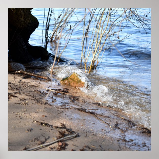 Frühstück, Strandleben Poster (Vorne)