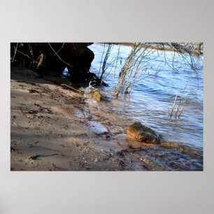 Frühstück, Strandleben Poster