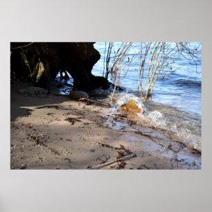 Frühstück, Strandleben Poster