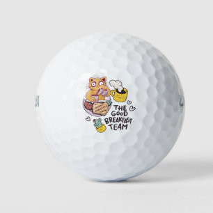 Frühstück Team mit Ei und Speck am guten Morgen Golfball