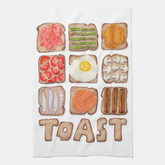 Frühstück Toast Küchentücher