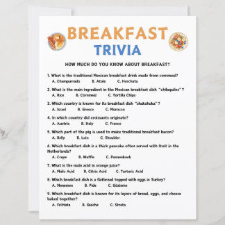 Frühstück Trivia Game