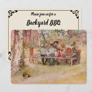 Frühstück unter der großen Birke BBQ-Party-Einladu Einladung