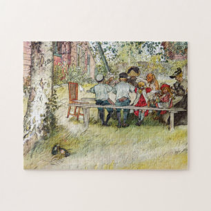 Frühstück unter der großen Birke von Carl Larss Puzzle