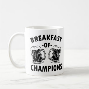Frühstück von Champions lustiges Shirt von Männern Kaffeetasse