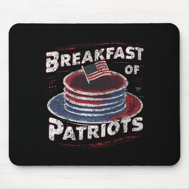Frühstück von Patriots Pancake American Cake 4. Mousepad (Vorne)