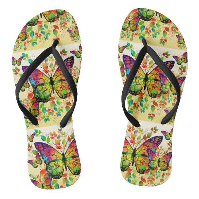 FRÜHSTÜCKE FARBEN FARBHAFTE NATUR FLIP FLOPS (Fußbett)
