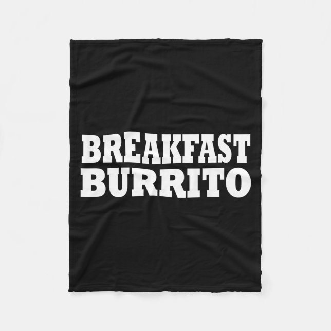 Frühstücks-Burrito-Essen Halloween-Kostenüm-Party Fleecedecke (Vorderseite)