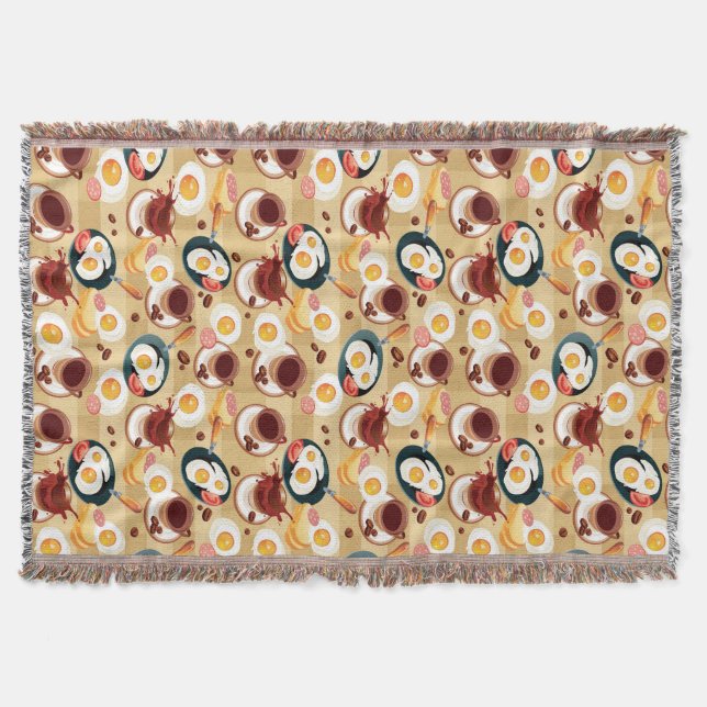 Frühstücks-Muster 3 Decke (Vorderseite)