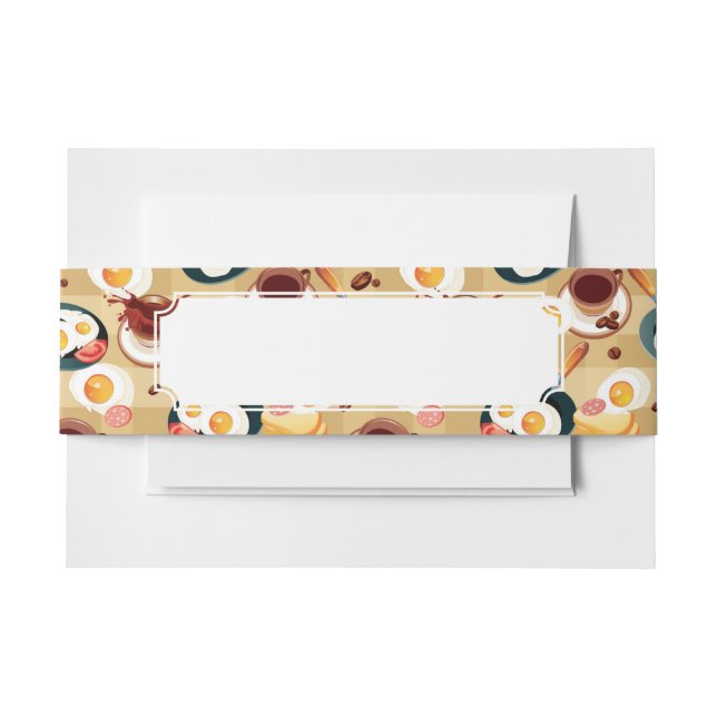 Frühstücks-Muster 3 Einladungsbanderole (Vorderseite Beispiel)