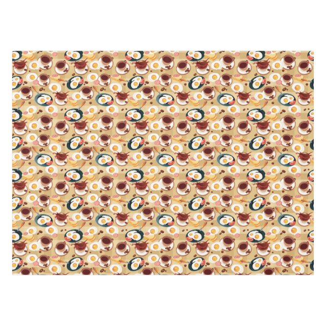 Frühstücks-Muster 3 Tischdecke (Vorderseite (Horizontal))