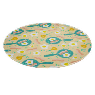 Frühstücks-Muster Schneidebrett