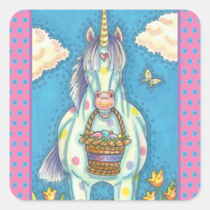 FRÜHSTÜCKSBASKET UNICORN, NIEDLICHE HORSE STICKERS