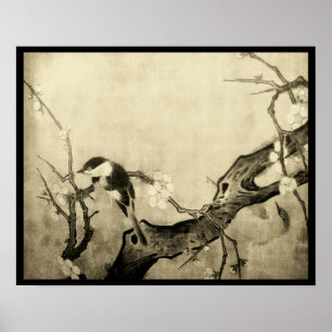 FRÜHSTÜCKSBIRD UND BLUME BAUM POSTER