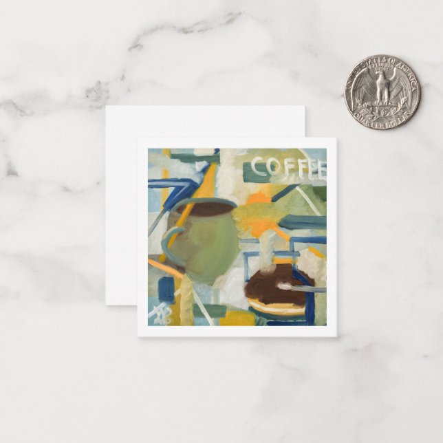 Frühstücksblende Mitteilungskarte (Vorderseite/Rückseite Beispiel)