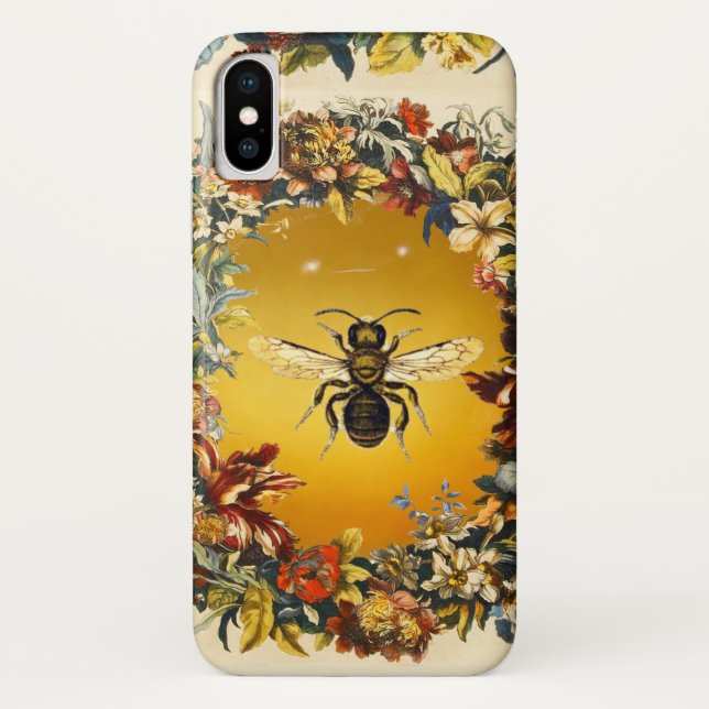 FRÜHSTÜCKSBLUMEN HONEY BIE / RINDFLEISCH Case-Mate iPhone HÜLLE (Rückseite)