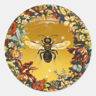 FRÜHSTÜCKSBLUMEN HONEY BIE / RINDFLEISCH RUNDER AUFKLEBER