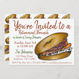 Frühstücksbuffet Brunch Bagel Lox Capers Zwiebel Einladung