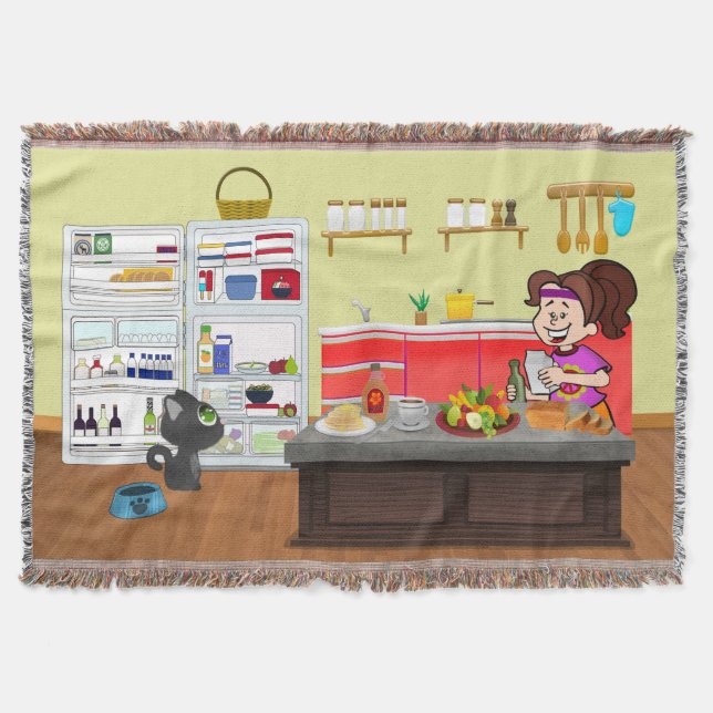 Frühstücksfreunde Decke (Vorderseite)