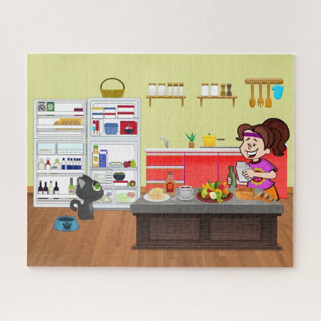 Frühstücksfreunde Puzzle (Horizontal)