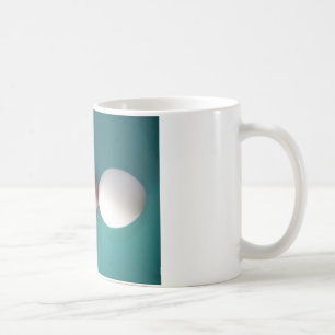 Frühstücksfreunde: Zwei Eier und ein Apfel-Stillle Kaffeetasse