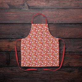 Frühstücksglätten und Früchte in Rot Schürze