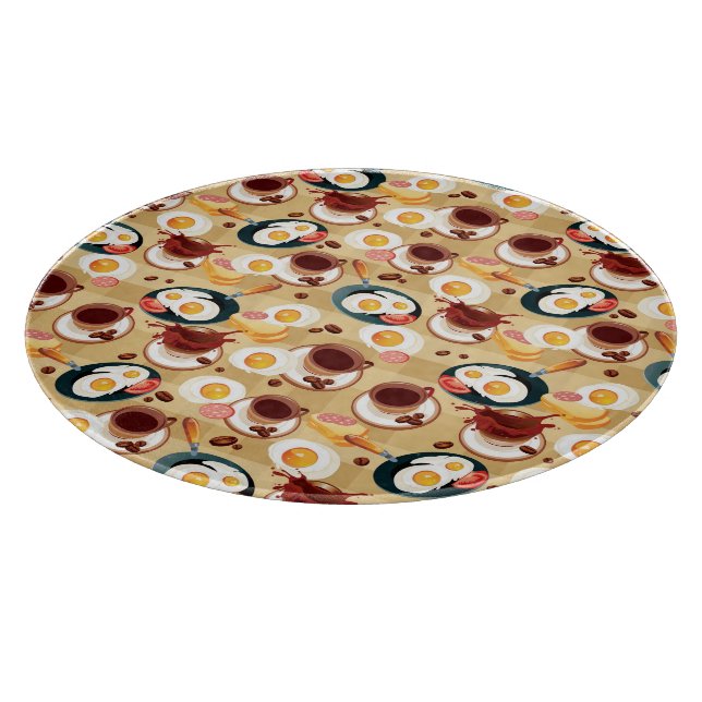 Frühstücksmuster 3 schneidebrett (Ecke)