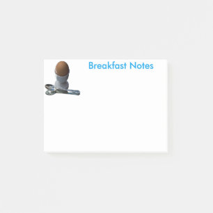 Frühstücksnotizen Post-it Klebezettel