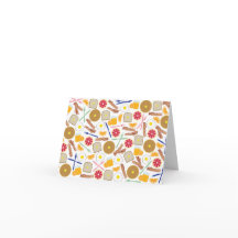 Frühstückspensionsmuster Notecard