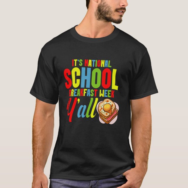 Frühstücksprogramm wartet auf National School Brea T-Shirt (Vorderseite)