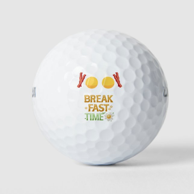 Frühstückszeit mit Ei und Speck Golfball (Vorderseite)