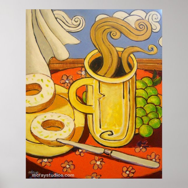 "Frühstückszeit" Poster (Vorne)