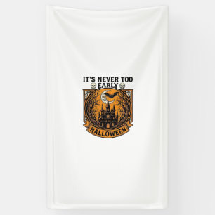 Frühzeitig Halloween Spukhaus Mond Fledermaus_1 Banner