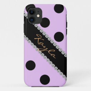 FRÜHZEITIG I Telefon 5 COVER LILA POLKA DOTS DESIG