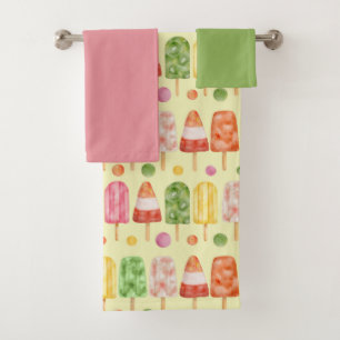 Fruir Popcicles Badhandtuch Set