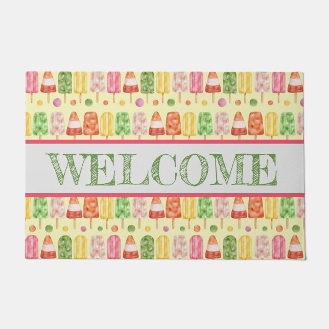 Fruir Popcicles Fußmatte (Vorderseite)