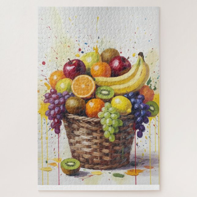 Fruit Basket Painting Puzzle (Vertikal)