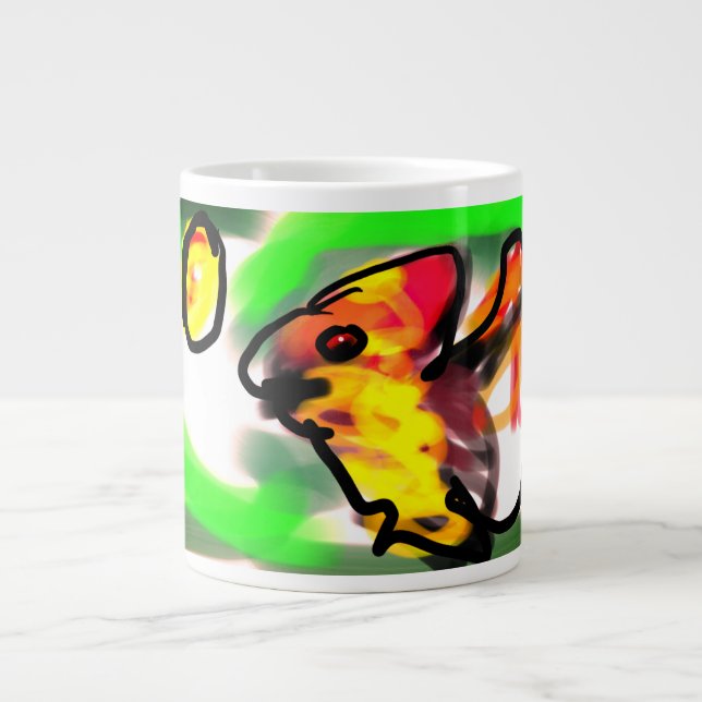 Fruit bat  art Jumbo-Tasse (Vorderseite)
