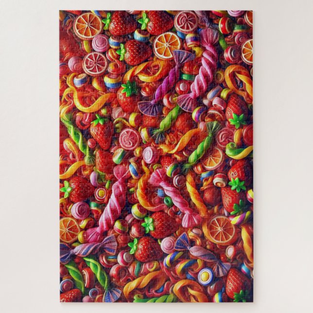 "Fruit Candy Chaos" - Jigsaw Puzzle (Vertikal)