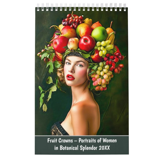 Fruit Crowns – Portraits of Women in Botanical Spl Kalender (Titelbild)