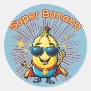 Fruit Hero: Super Banana Adventure kawaii Runder Aufkleber