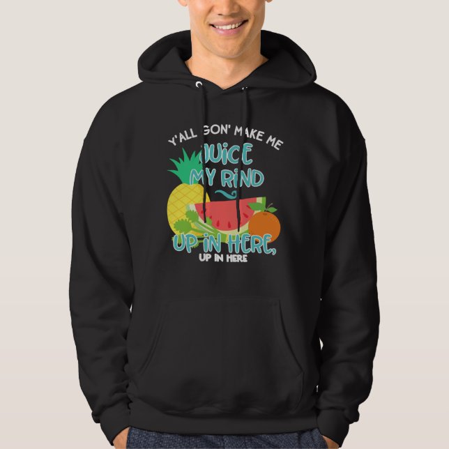 Fruit Juicing Quote Celery Juice Healthy Living De Hoodie (Vorderseite)