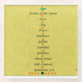Fruit of the Spirit Coaster Glasuntersetzer