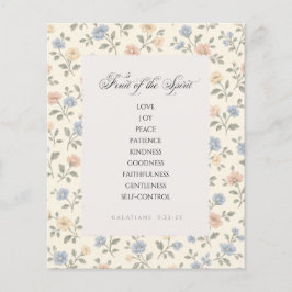 Fruit of the Spirit Galatians 5:22–23 Bible Verse Flyer