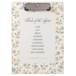 Fruit of the Spirit Galatians 5:22–23 Bible Verse Klemmbrett