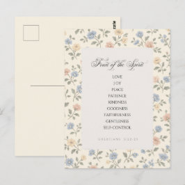 Fruit of the Spirit Galatians 5:22–23 Bible Verse Postkarte