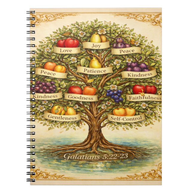 Fruit of the Spirit Tree Wall Art – Notizblock (Vorderseite)
