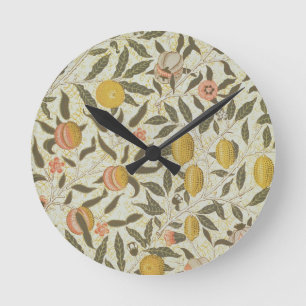 Fruit or Pomegranate wallpaper design Runde Wanduhr