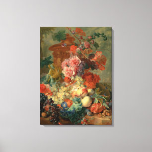 Fruit Piece, Jan Huysum - Gehen ,(1722) Leinwanddruck
